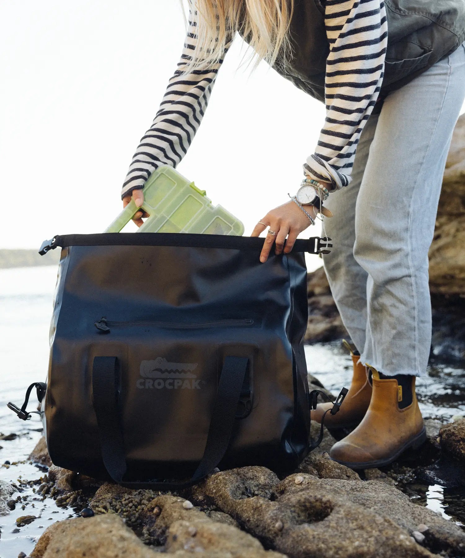 Voyage Roll Top Duffle - Noir Black