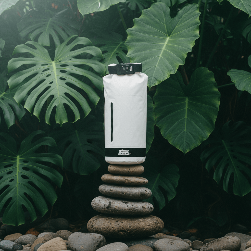 Lockable Anti-Theft Dry Bag - Arctic White Edition