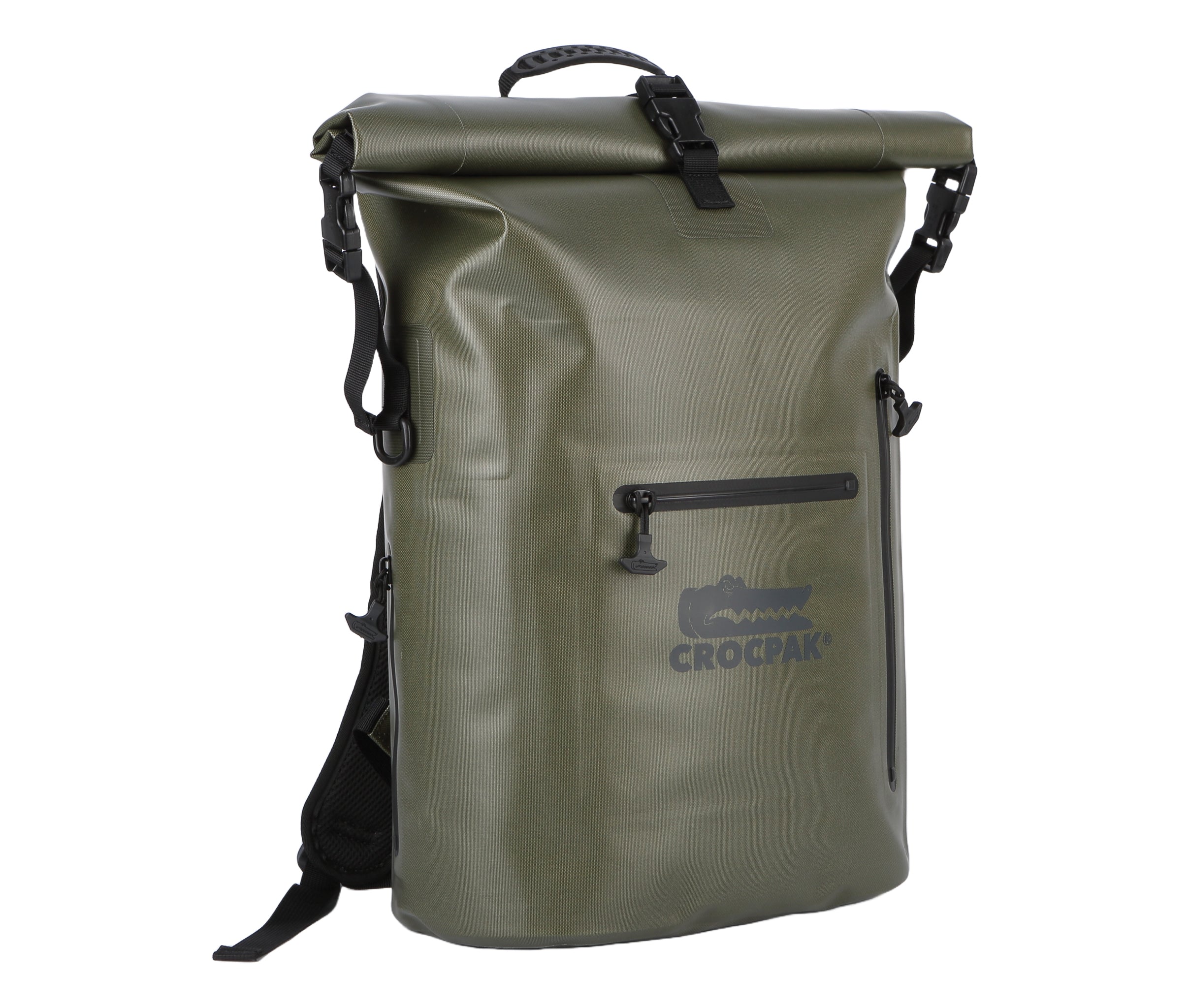 Odyssey Roll Top Rucksack - Camo Green - crocpak.com