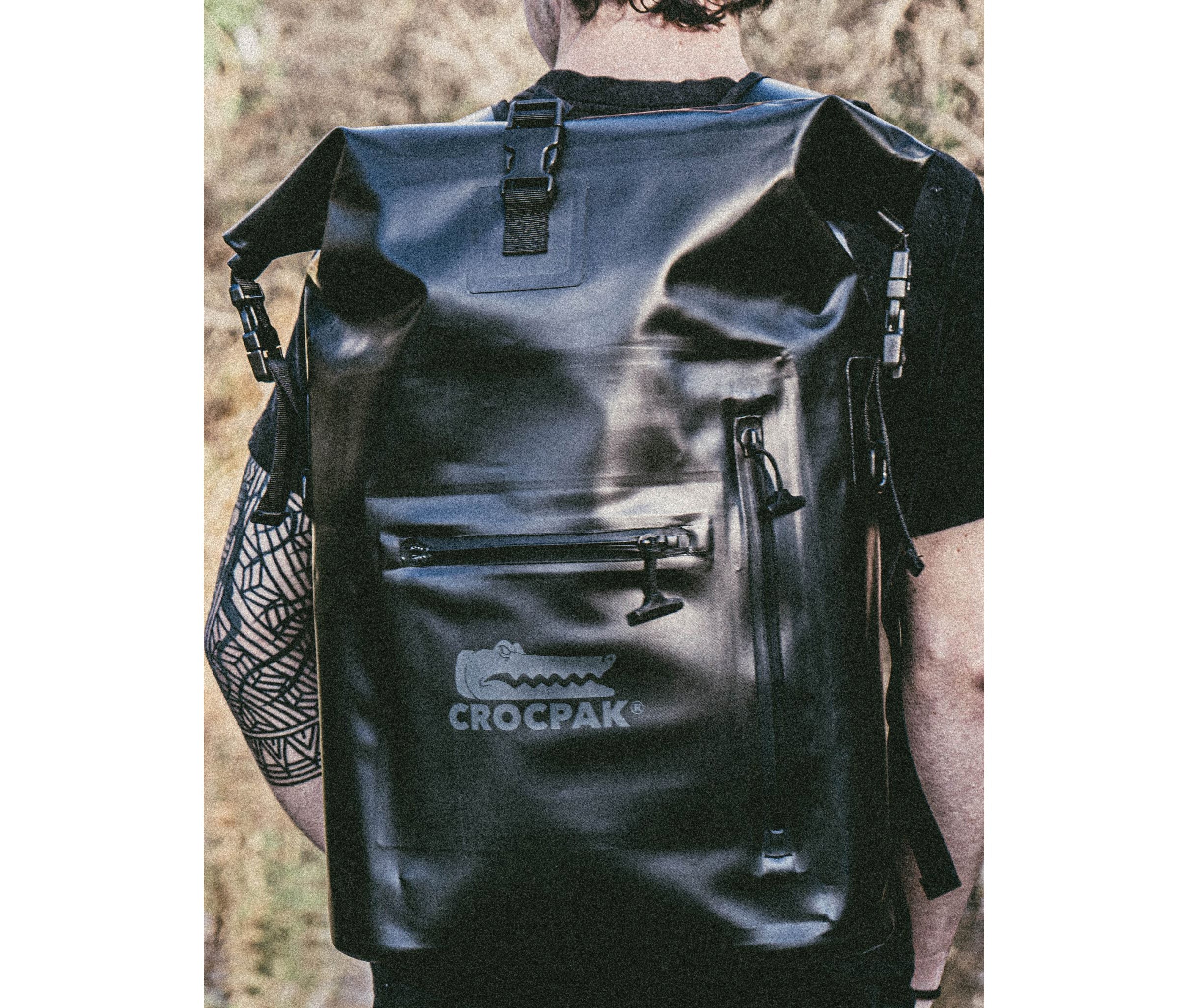 Odyssey Roll Top Rucksack - Noir Black - crocpak.com