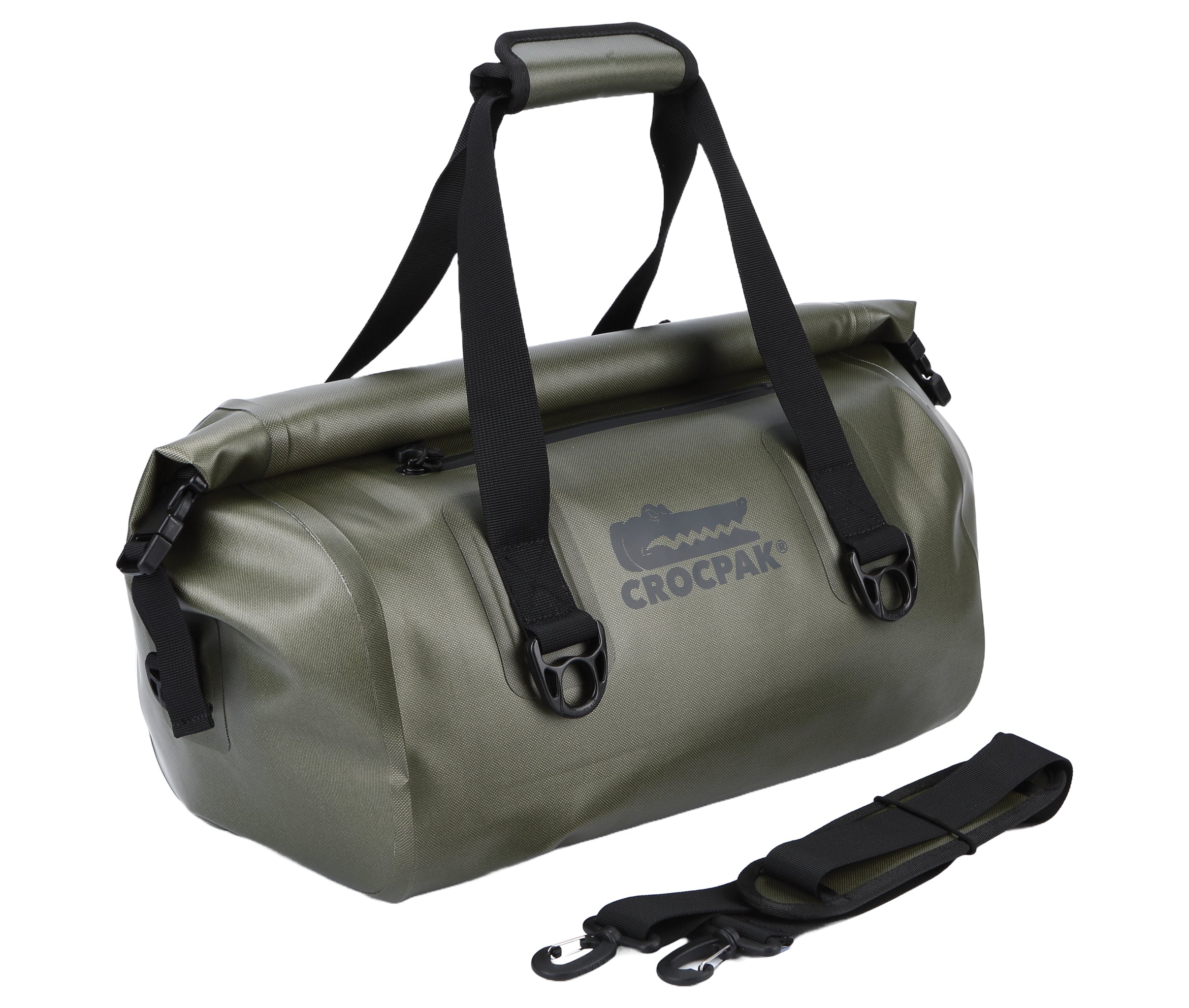 Voyage Roll Top Duffle - Camo Green - crocpak.com