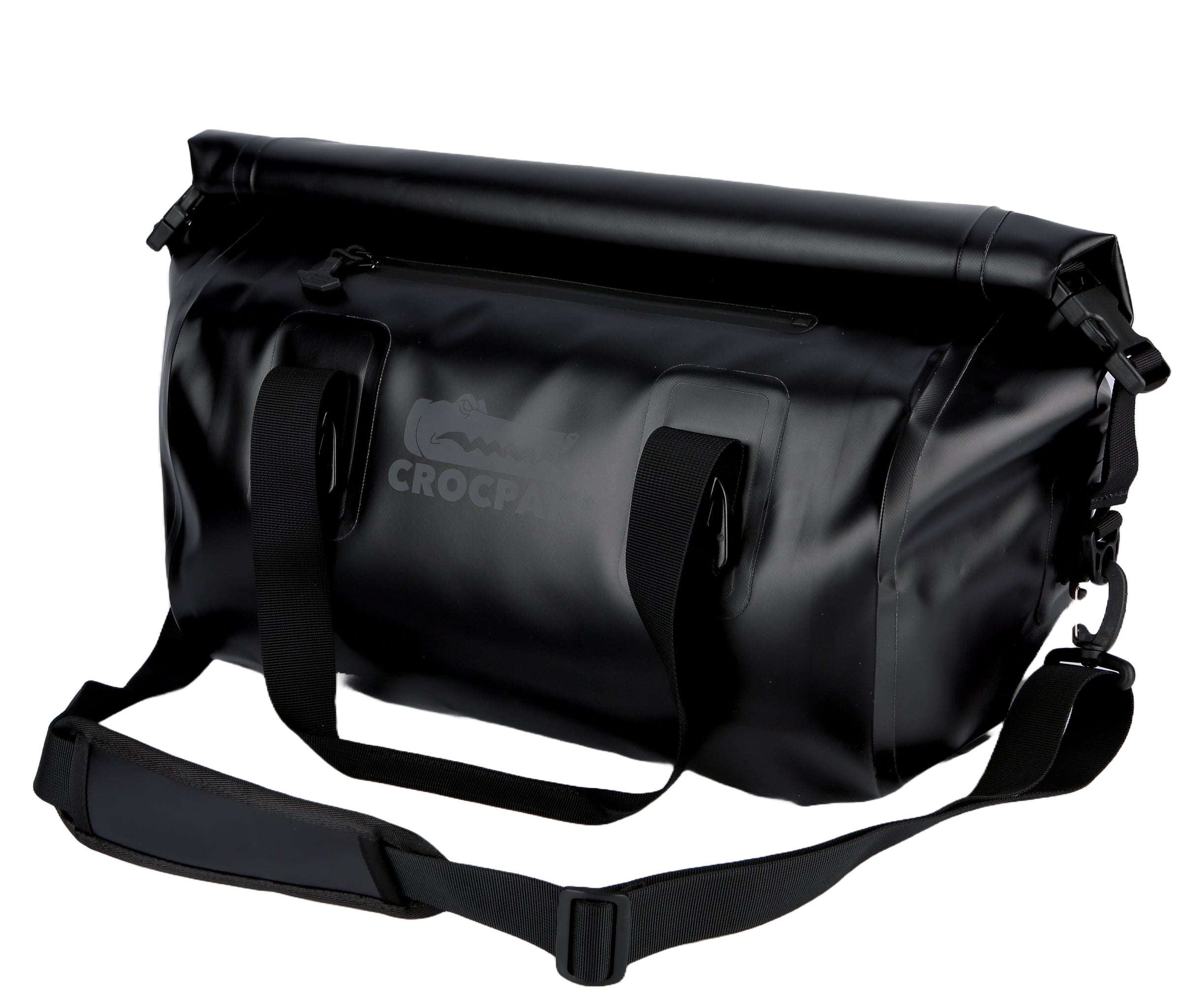 Voyage Roll Top Duffle - Noir Black - crocpak.com